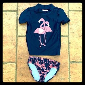 Carter 5T girls Rash Guard with matching bottoms!